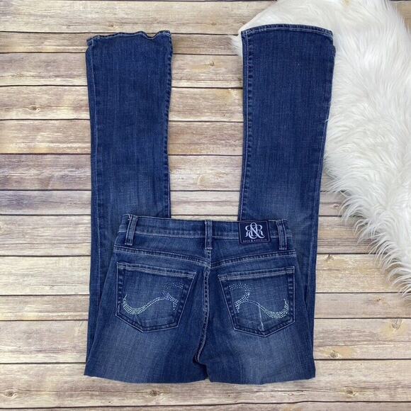 Rock & Republic Women's Kasandra Bootcut Jeans Size 2M Zipper Fly Mid Rise - Picture 6 of 6